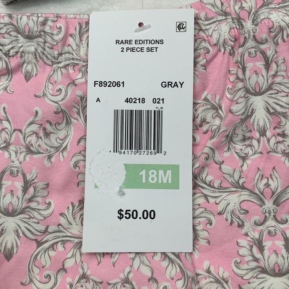 RARE EDITIONS Baby Girls Hacci Knit Legging Set Size 18M - Picture 4 of 12